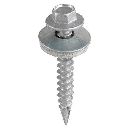 TIMCO Hex Screw W16 Slash EXT 6.3 x 125 Silver Pack 100