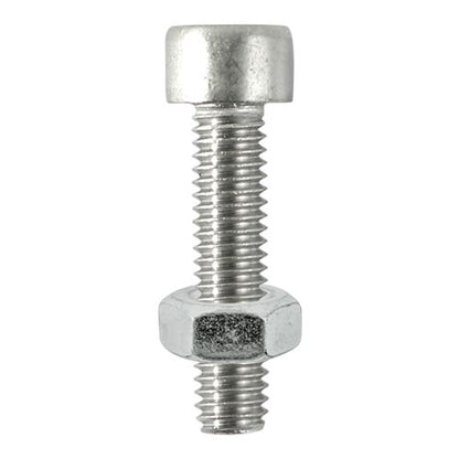 TIMCO Cap Socket & Nut - A2 SS M6 x 25 Pack 6