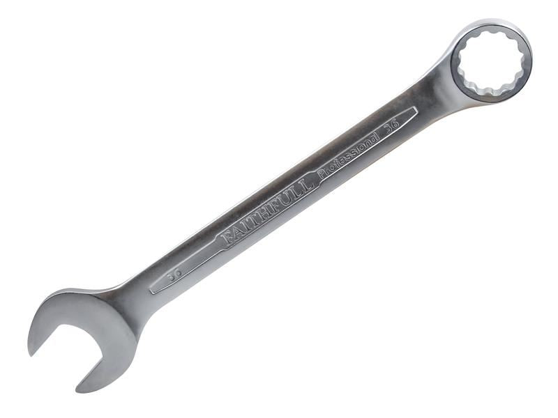 Faithfull FAISPAC36 Combination Spanner CV Satin Finish 36mm |