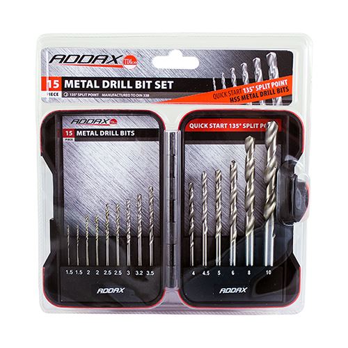 TIMCO HSS Ground Jobber Bit Set 15pc Pack 1