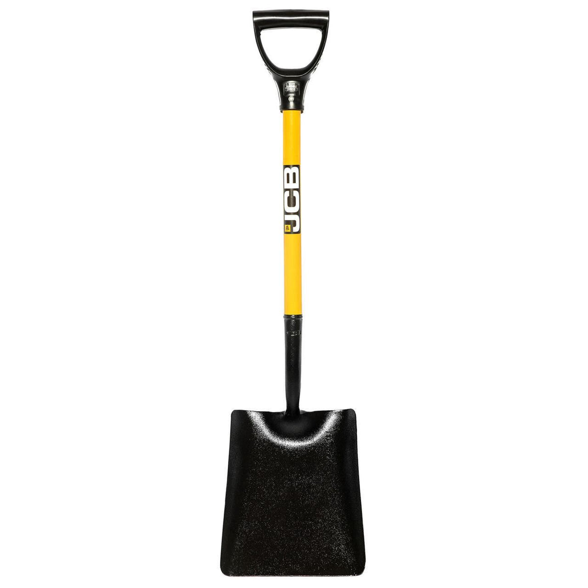 JCB JCBSS2S01 Site Shovel 250x300mm Blade Heavy Duty Steel Square Mouth Professional Contractor Shovel Building Shovel