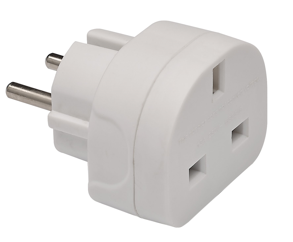 Draper EUROPEAN TRAVEL ADAPTOR 98439 UK to European Travel Adaptor