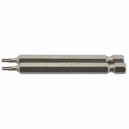 Draper 2PC 75MM T8 S/D.BIT 66830 1/4" hex. Draper TX-STARÂ® E Shank Insert Bits