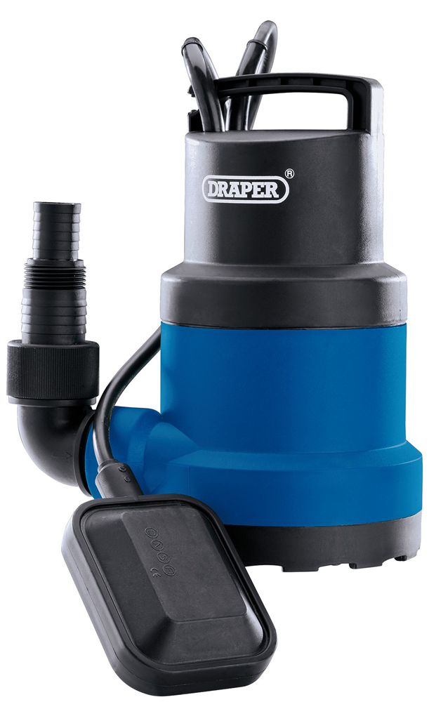 Draper 108L/MIN SUB PUMP CLEAR WATER 98912 98912 Submersible Clean Water Pump with Float Switch, 108L/min, 250W