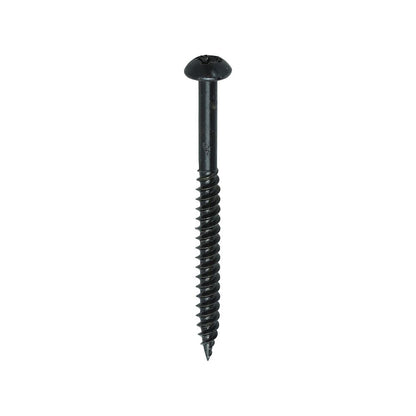 TIMCO Blackjax Screw PZ2 RND Black 8 x 2 Black Pack 200