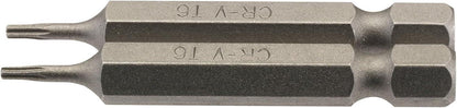 Draper 2PC 50MM T6 S/D BIT 66481 1/4" hex. Draper TX-STARÂ® E Shank Insert Bits