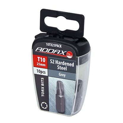 TIMCO TX Drive Driver Bit - S2 Grey TX10 x 25 Grey Pack 10