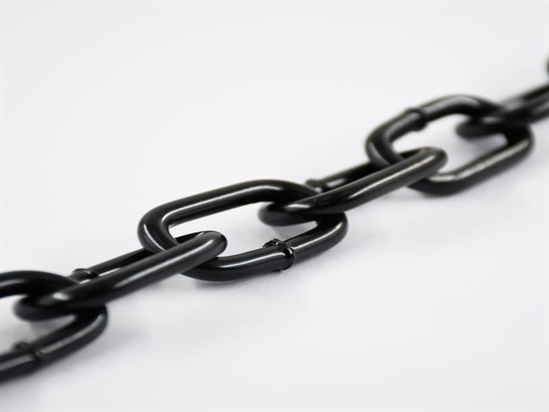 Faithfull FAICHCUT50B Black Japanned Chain 5.0mm x 2.5m - Max Load 160kg |