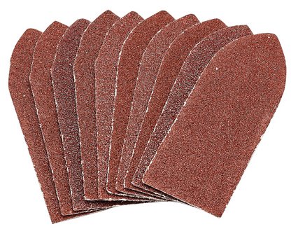 Draper 32X92 60GA/O H&L ABR.SHEETPK10 99260 Assorted Pack of Ten Hook and Loop Aluminium Oxide Sanding Sheets (32 x 92mm)