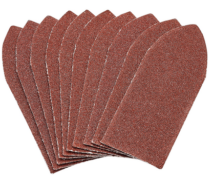 Draper 32X92 80GA/O H&L ABR.SHEETPK10 99261 Assorted Pack of Ten Hook and Loop Aluminium Oxide Sanding Sheets (32 x 92mm)