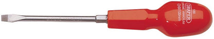 14080 Draper Plain Slot Cabinet Pattern Screwdriver, 6 x 100mm 186 Cabinet Screwdrivers - 186 Range Professional Trade DIY Workshop Garage Use