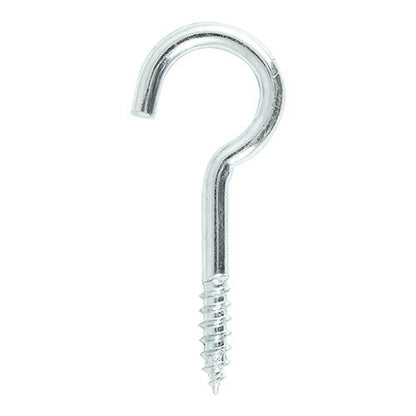 TIMCO Screw Hooks - BZP 100mm Silver Pack 2