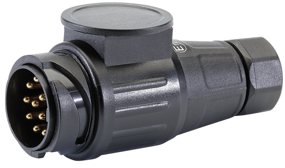 Draper 13-PIN EURO12V TWIN INLET PLUG 99659 13-Pin Euro 12V Twin Inlet Towing Plug