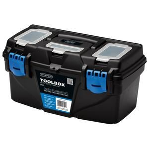 Draper 16" PLASTIC TOOLBOX WITH TRAY Plastic Toolboxes with Tote Tray