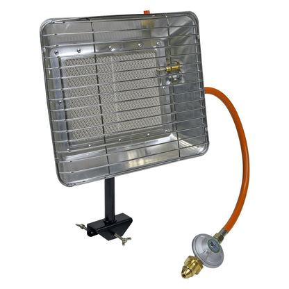 Sealey LP13 Bottle Mounting Propane Heater 14,330Btu/hr | 14,330Btu/hr(4.2kW) | Will use gas left in bottle when pressure is too low to run bigger