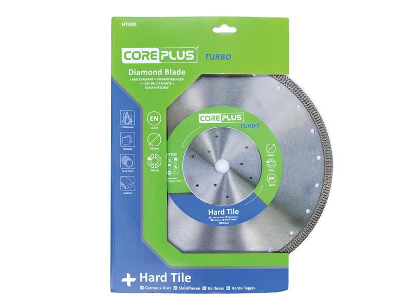 CorePlus CORDBHT300 HT300 Hard Tile Turbo Diamond Blade 300mm