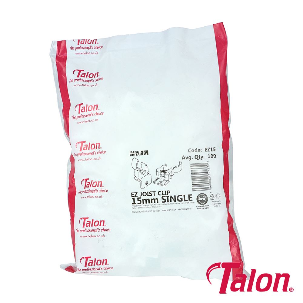 TIMCO EZ Joist Clip - White 15mm White Pack 100