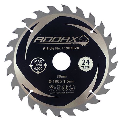 TIMCO TCT Cordless Trim Sawblades 190 x 30 x 24T Pack 1