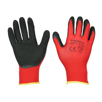 TIMCO Toughlight Glove Latex Sandy Medium Pack 1
