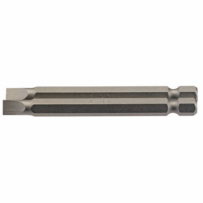 Draper 2PC 75MM 6.0MM P.SLOT.S/D.BIT 64308 1/4" Hex. Plain Slot E Shank Insert Bits