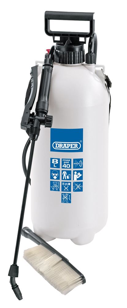 Draper 10L VEHICLE SPRAYER/WASH BRUSH 63109 63109 Vehicle Pressure Sprayer, 10L