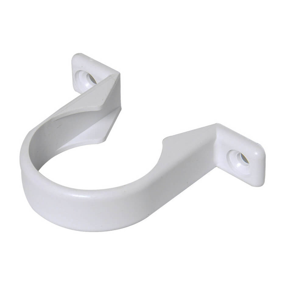 40MM WASTE - 1_" PIPE CLIP SOLVENT WHITE