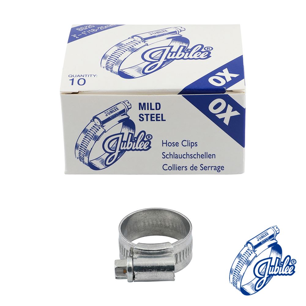 TIMCO Jubilee Clip Mild Steel 18-25mm Pack 10