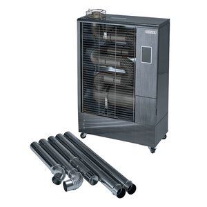 Draper INFRA-RED DSH 400 INC FLUE KIT 18037 230V Far Infrared Diesel Heater with Flue Kit, 40,000 BTU/11.6kW