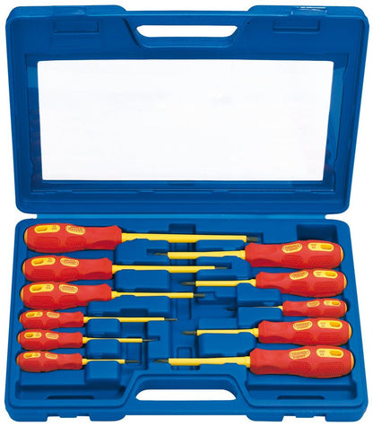 Draper SET OF 11 INSULATED S/DRIVERS 69234 69234 VDE Approved Fully Insulated Screwdriver Set (11 Piece)