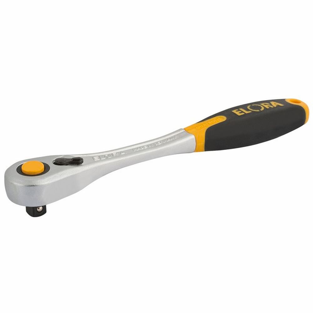 11080 Elora Elora Reversible Ratchet, 1/4 Sq. Dr., 145mm 1450-1D 1/4 Ratchets Professional Trade DIY Workshop Garage Use