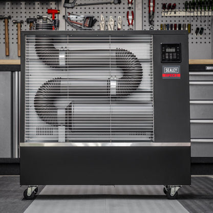 Sealey IR13 Industrial Infrared Diesel Heater 13kW | 44,500btu/hr(13kW), 80W, 230V~50Hz, Thermostat, Timer, Wheels, Overheat Protection