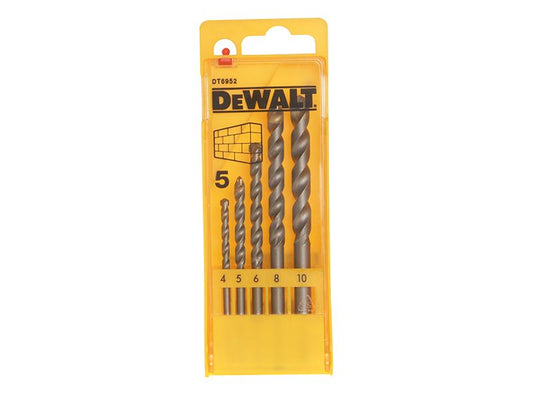 DeWalt DT6952-QZ Masonry Drill Set 5 Piece 4-10mm