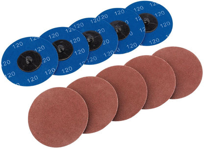 Draper ALU-OXIDE DISC 75MM 120G(10PK) 75617 Aluminium Oxide Sanding Discs