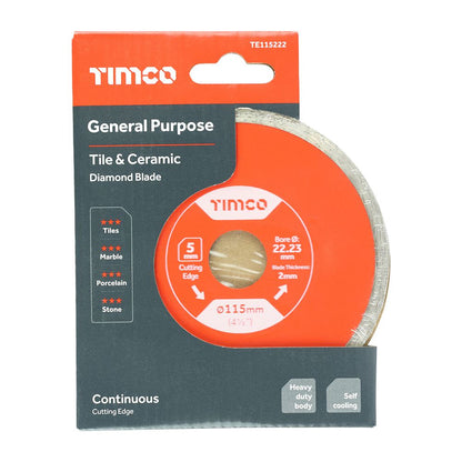 TIMCO GP Tile & Ceramic Blade 115 x 22.2 Pack 1