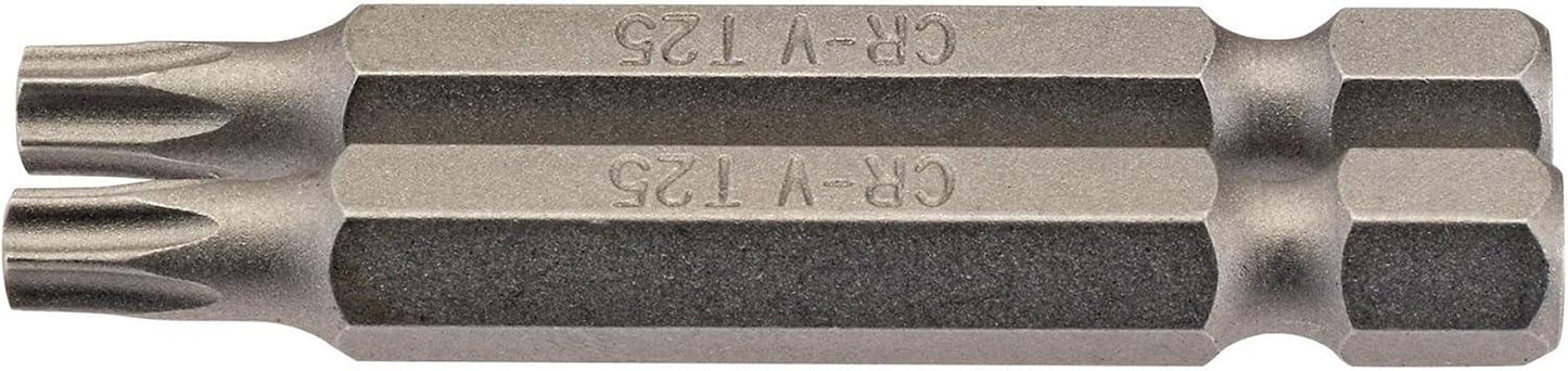 Draper 2PC 50MM T25 S/D BIT 66489 1/4" hex. Draper TX-STARÂ® E Shank Insert Bits