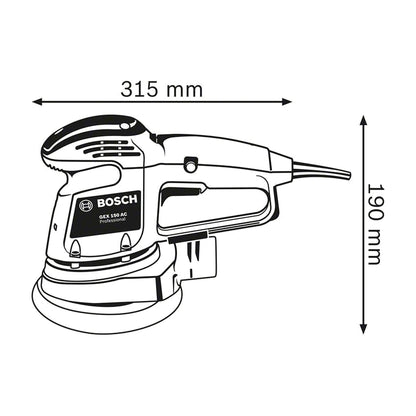 BSH GEX 34-150 Professional Random Orbital Sander 150mm 340W 110V