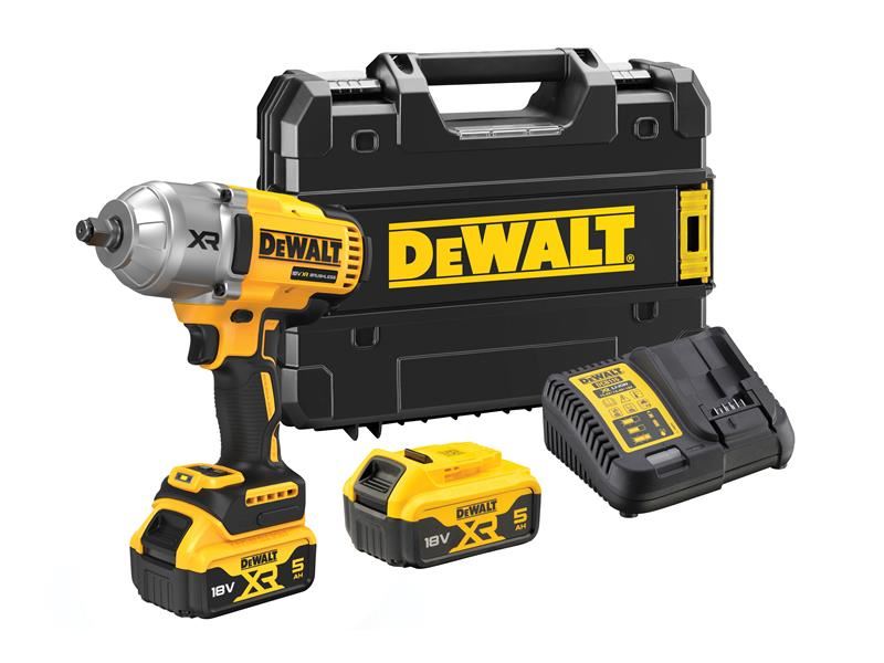 DeWalt DCF900P2T XR Brushless 1/2in High Torque Impact Wrench 18V 2 x 5.0Ah Li-ion