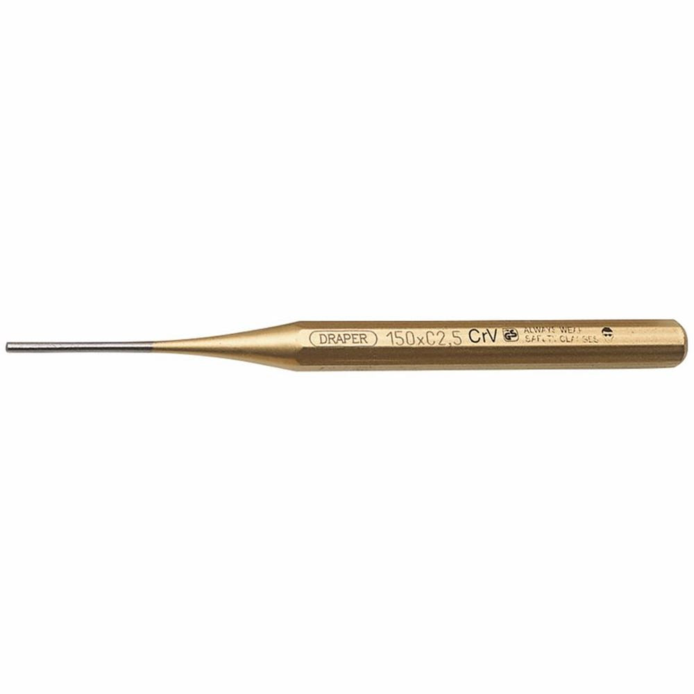 Draper PARALLEL PIN PUNCH 150MMX2.5MM 51653 Octagonal Parallel Pin Punches