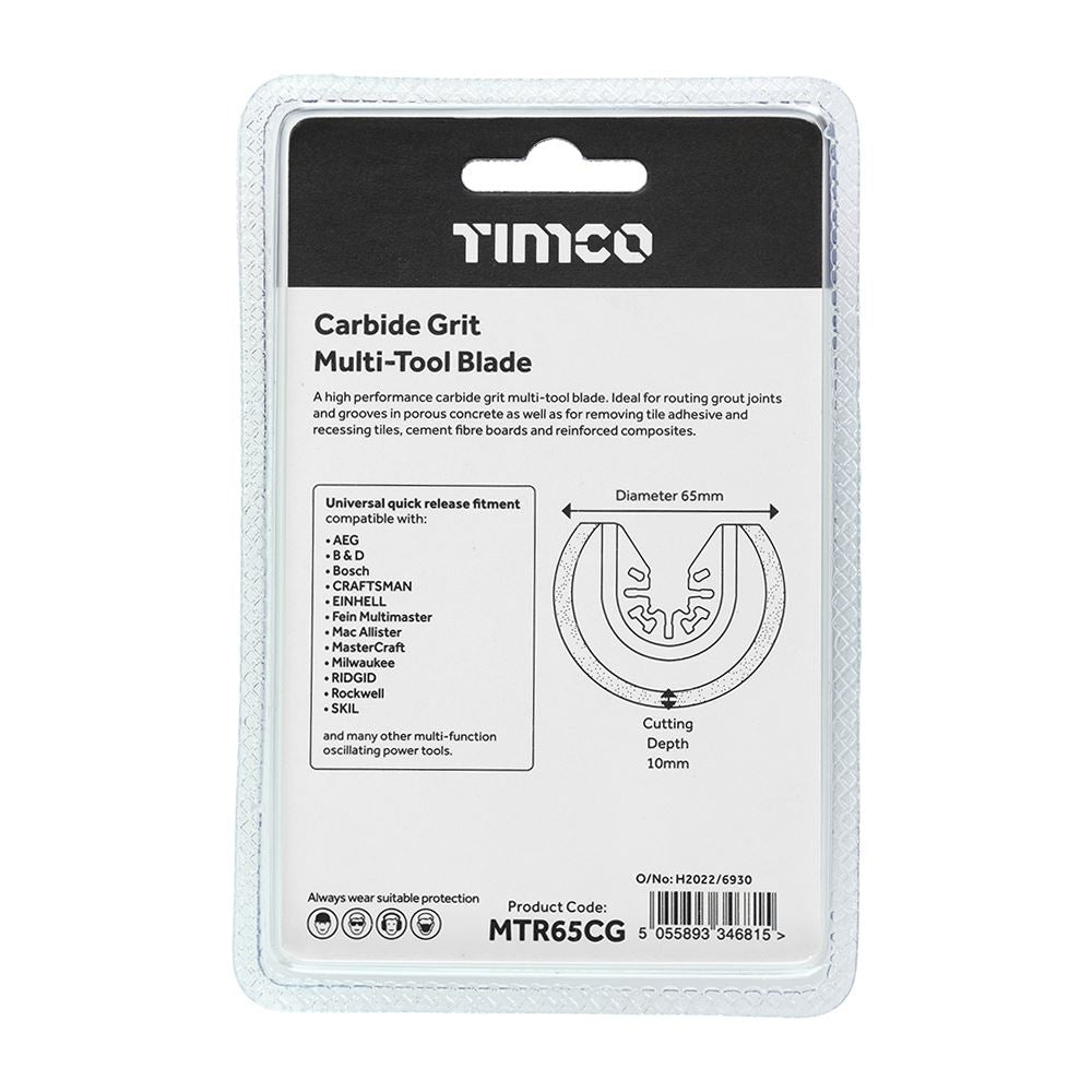 TIMCO MTool Blade Radial Grit Dia.65mm Pack 1