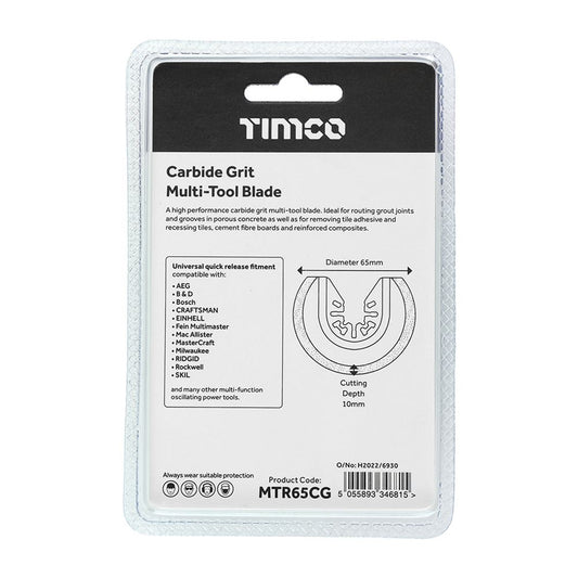 TIMCO MTool Blade Radial Grit Dia.65mm Pack 1