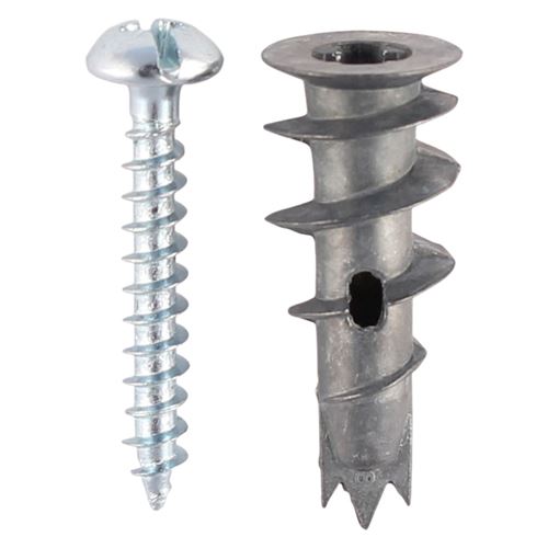 TIMCO Metal Speed Plug & Screw 31.5mm Silver Pack 5