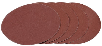 Draper 120GHOOK & LOOP 180MM SAND.PK5 93427 Hook and Loop Aluminium Oxide Sanding Discs (180mm)