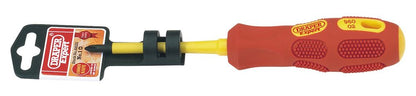 Draper NO.1X80MM CROSS SL.-INS (PKD) 69222 69222 VDE Approved Fully Insulated Cross Slot Screwdrivers (Display Packed)