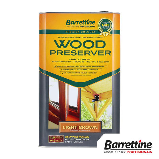 TIMCO Wood Preserver Light Brown Brown 5L Pack 1.0