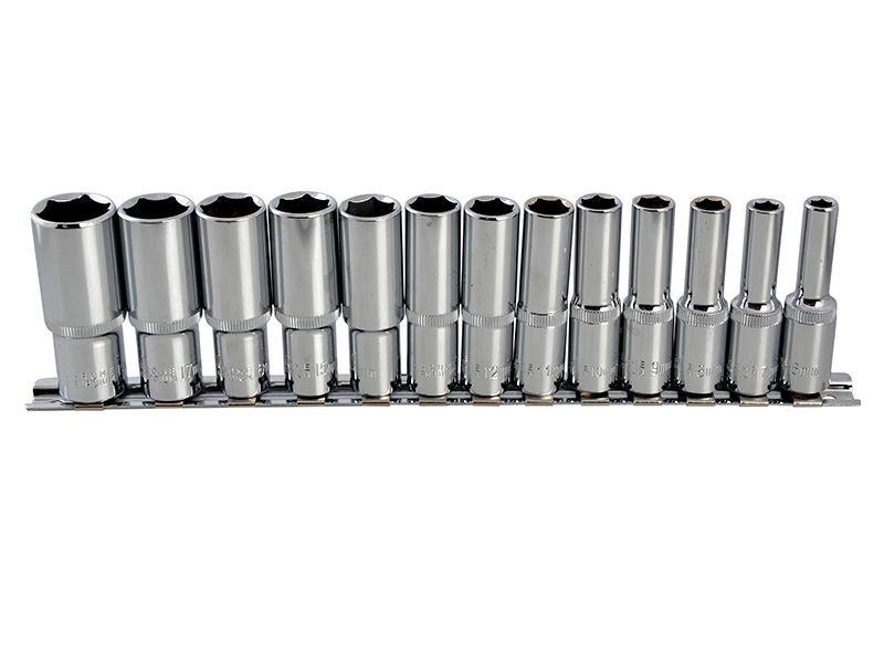 BlueSpotTools 01542 Deep Socket Set of 13 Metric 3/8in Square Drive