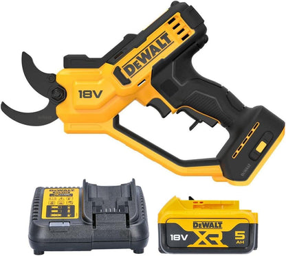 DEWALT DCMPP568P1 XR Pruner 18V Cordless Pruning Shears Kit with 1 x 5.0Ah Li-Ion Battery and Charger for Tree Pruning Garden Maintenance and Landscaping