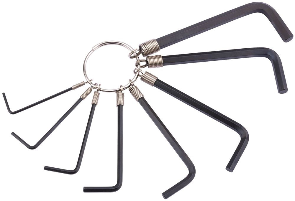 Draper AF HEXAGON KEY SET ON RING 8PC 33653 Imperial Hexagon Key Set (8 Piece)