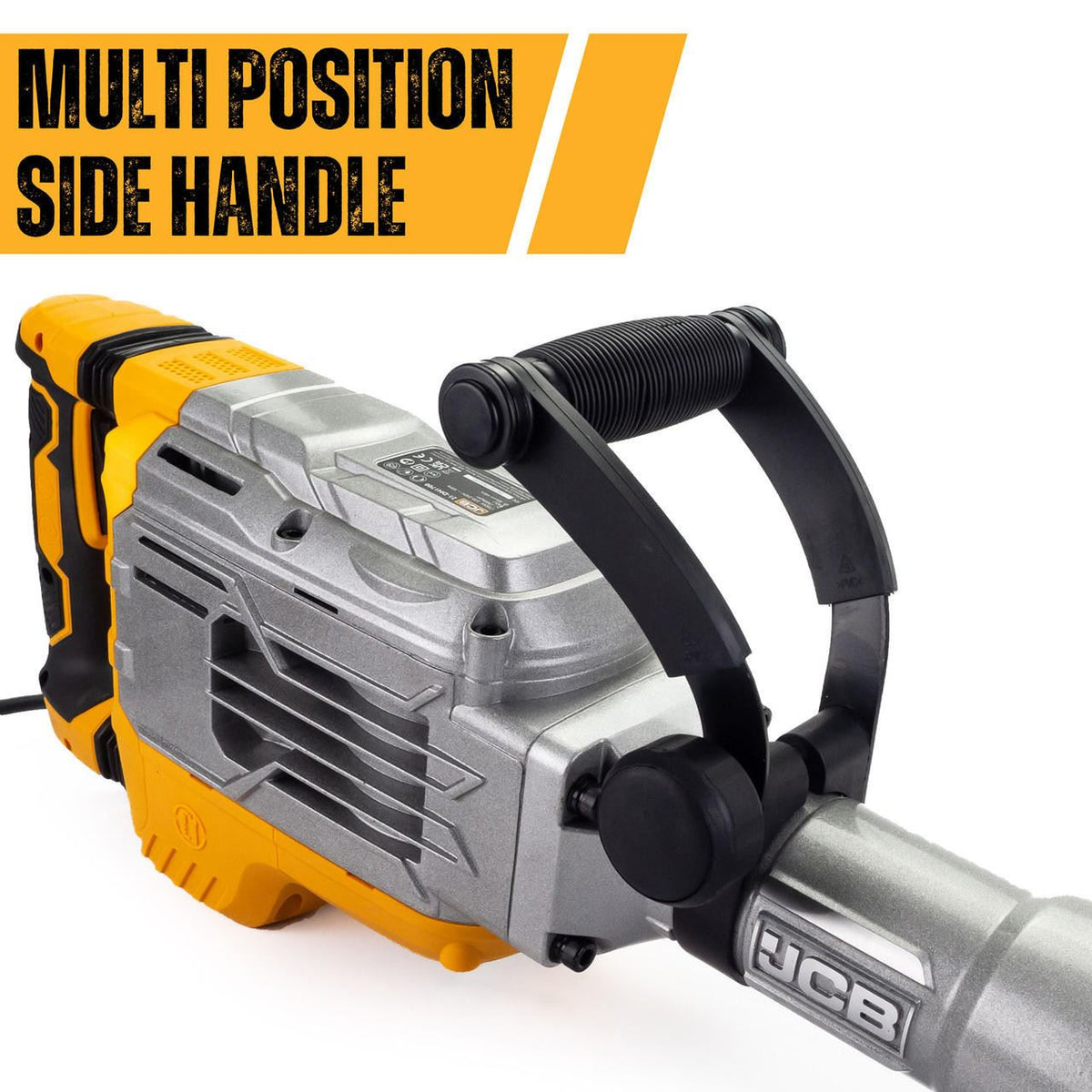 JCB 21-DH1700 Demolition Hammer 1700W 65J 30mm Hex Breaker 230V Concrete Chisel Concrete Breaker Chisel