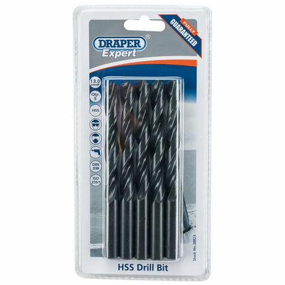 Draper 13.0MM HSS TWIST DRILL BOX 5 38823 Metric HSS Drill Bits (Pack of 10 or 5)