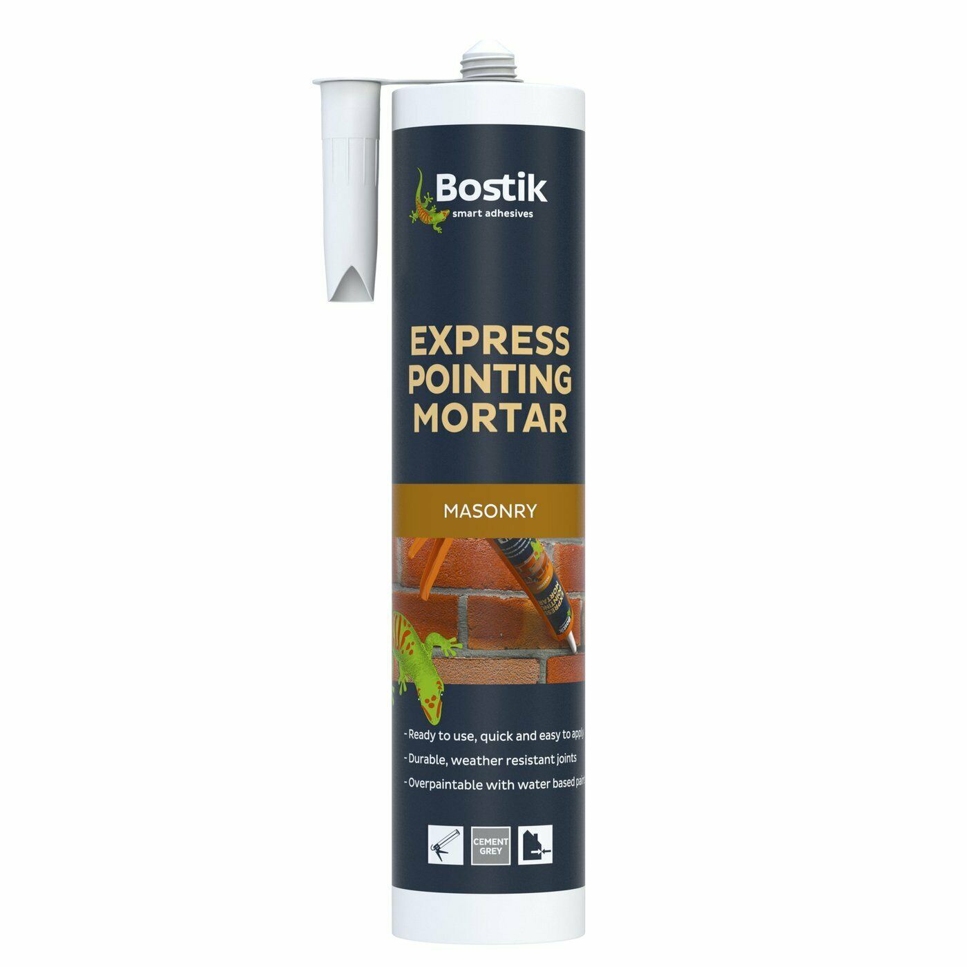 BOSTIK 310ml Express Cement Pointing Mortar Buff Durable Masonry Repair